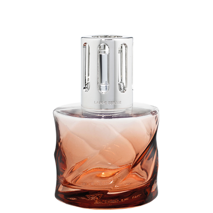 Lampe Berger - Spiral Amber-Pink Duftlampe m. Rhubarb Radiance - Frugt duft - Maison Berger