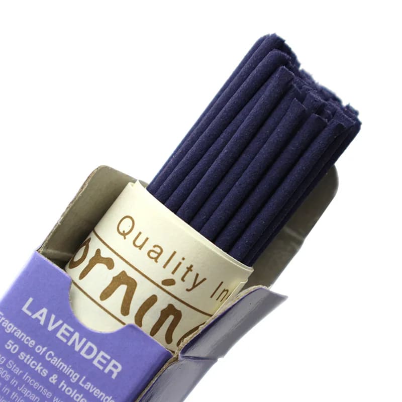 Morning Star Røgelse m. Lavendel - 50 stk. Japanske røgelsespinde