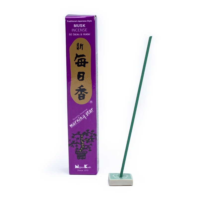 Morning Star Røgelse m. Musk - 50 stk. Japanske røgelsespinde
