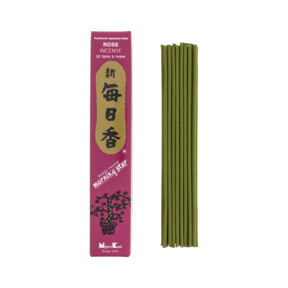 Morning Star Røgelse m. Roser - 50 stk. Japanske røgelsespinde