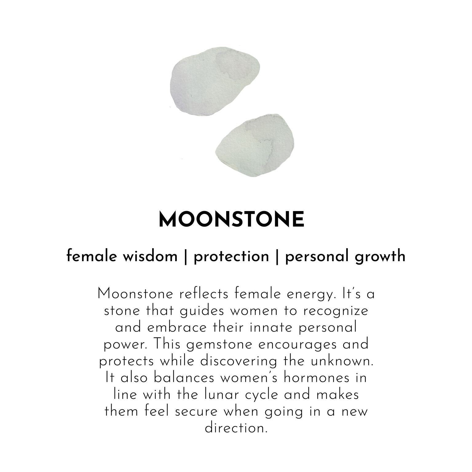 Månesten krystal – Poleret sten | Intuition, feminin energi & emotionel balance