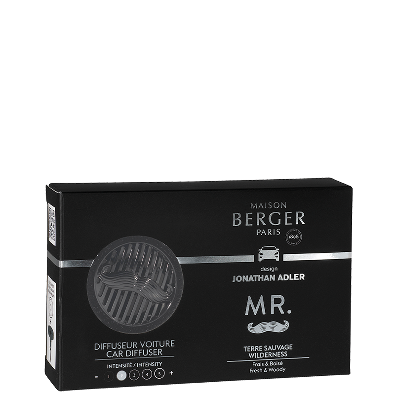 Wilderness - Bil Diffuser startsæt - Krydret duft - Jonathan Adler & Maison Berger