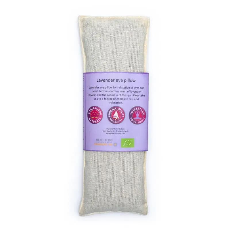 Øjenpude i bomuld m. økologisk Hørfrø & Lavendel
