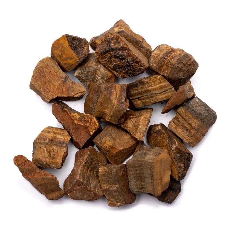 Tigerøje krystal – Rå ubehandlet sten | Styrke, mod & beskyttende jordenergi