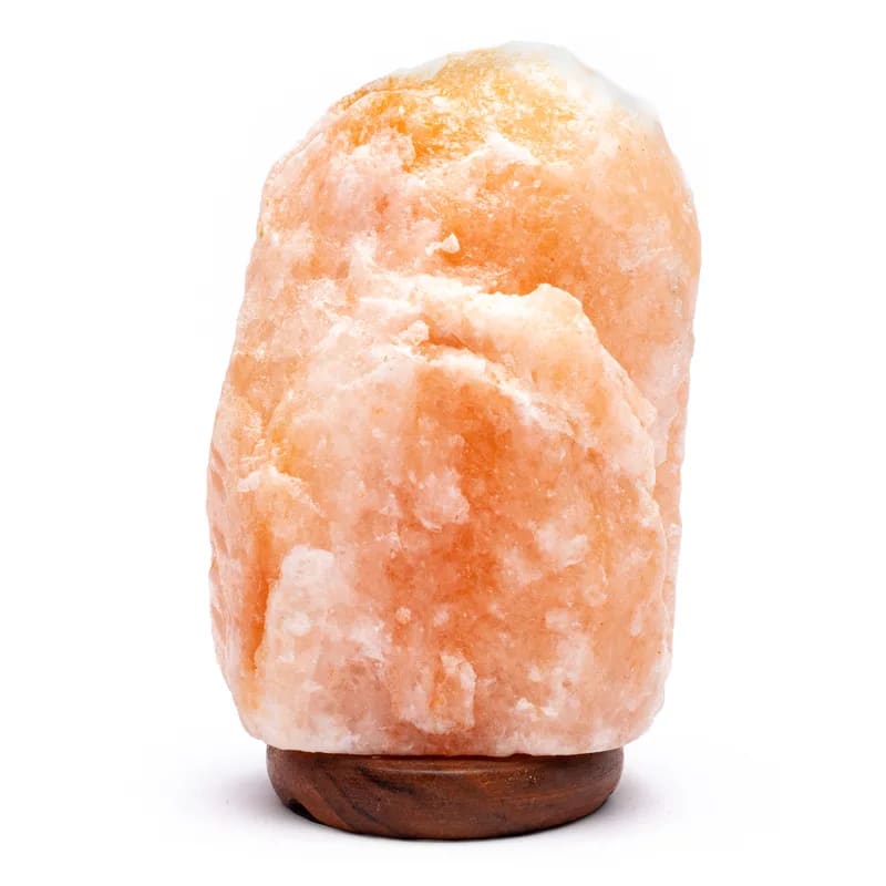 Himalaya Salt Lampe m. LED lys - Pink - 1,5-2kg