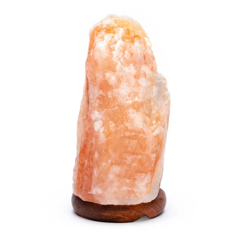 Himalaya Salt Lampe m. LED lys - Pink - 1,5-2kg