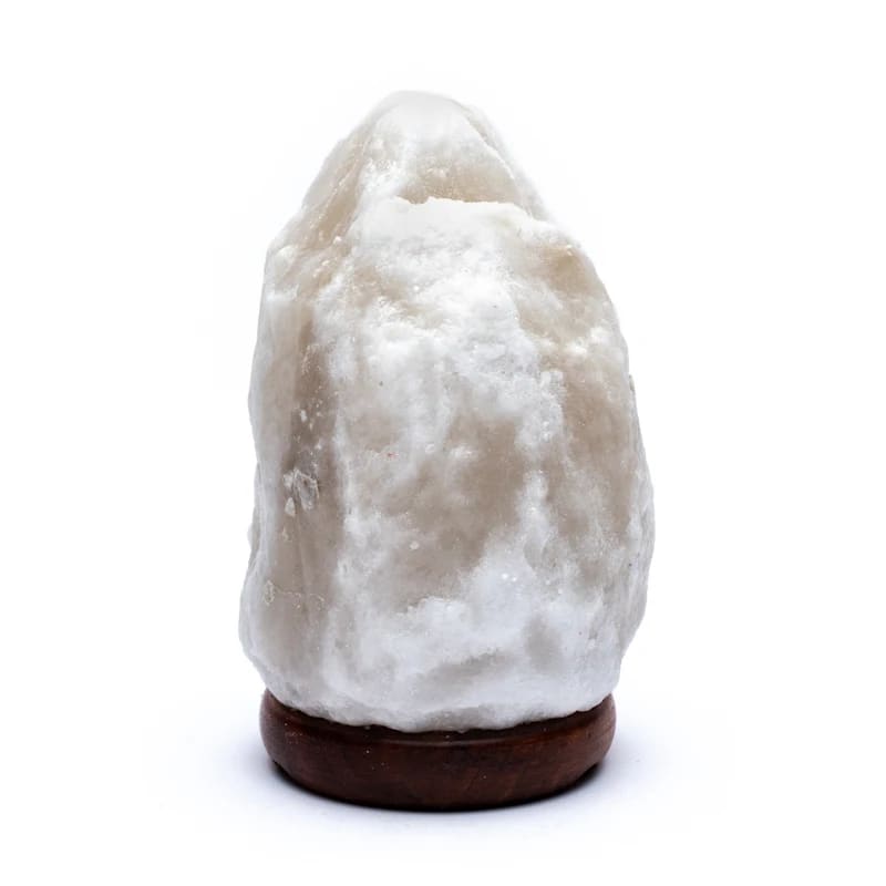 Himalaya Salt Lampe m. LED lys - Hvid - 1,5-2kg