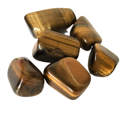 Tigerøje krystal – Poleret sten | Styrke, mod & beskyttende energi