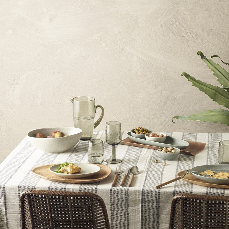 Træ tallerken - Teaktræ - 35x25cm