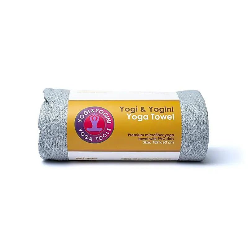 Yoga håndklæde m. skridsikre PVC prikker - 183x63cm - Yogi & Yogini