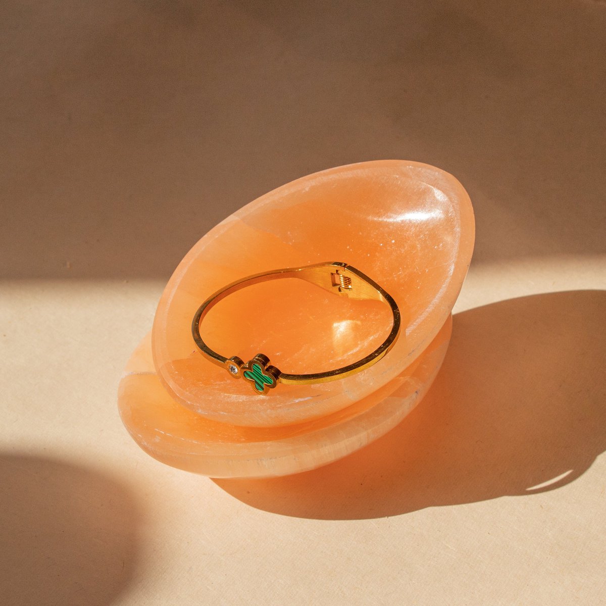 Selenit Skål, Oval - Pink Selenit krystal