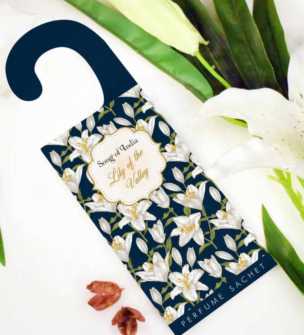 Liljekonval Duftpose m. Potpourri til skabe & skuffer