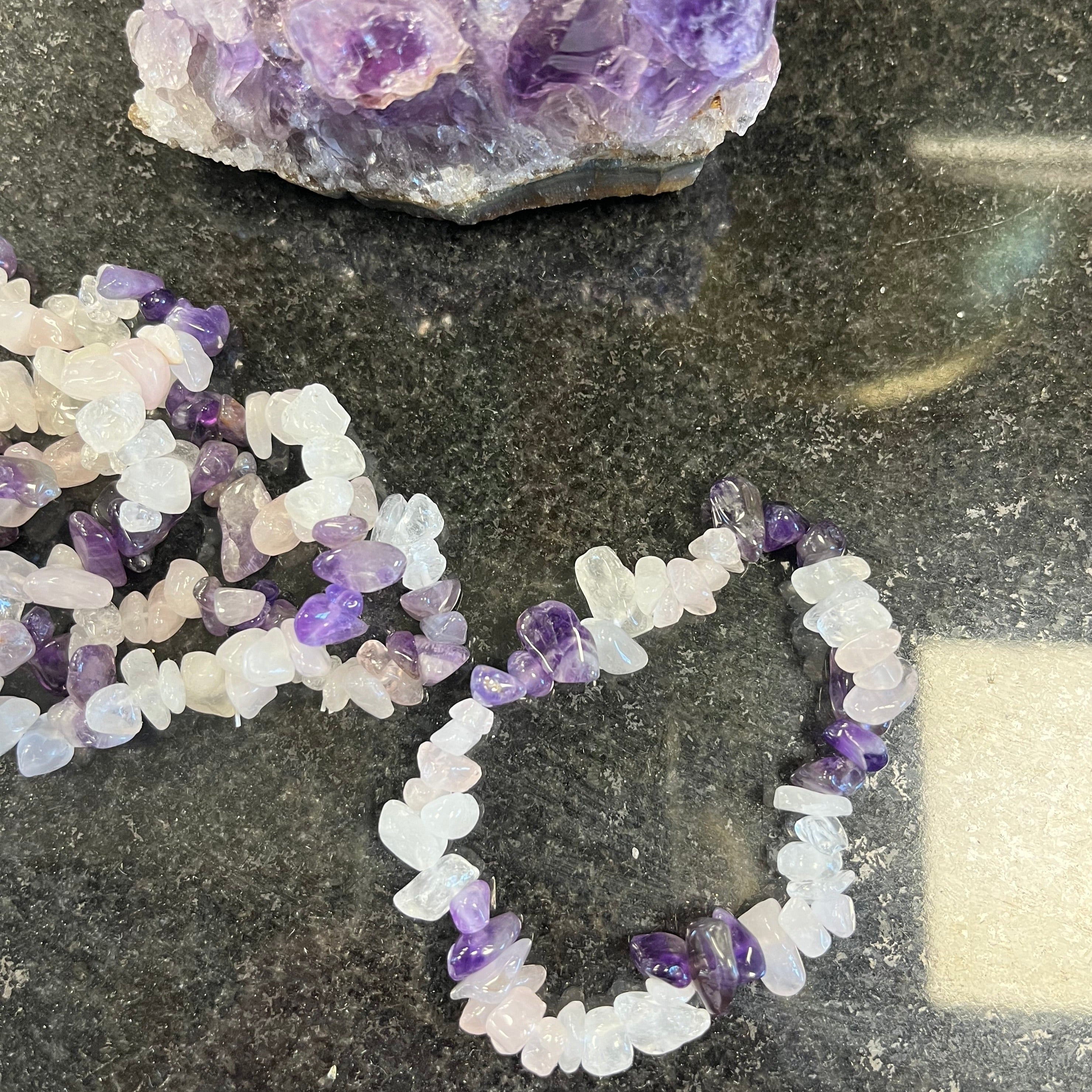 Golden Triangle Armbånd - Chips Krystaller