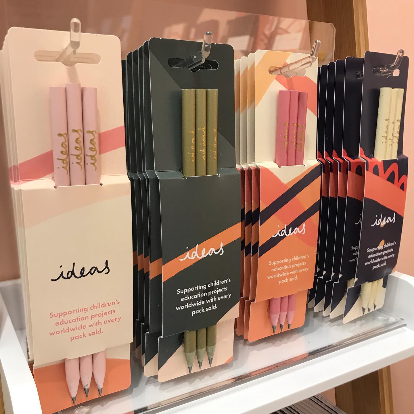 Blyanter - Recycled plast med sølvtryk yellow notes | 3 stk