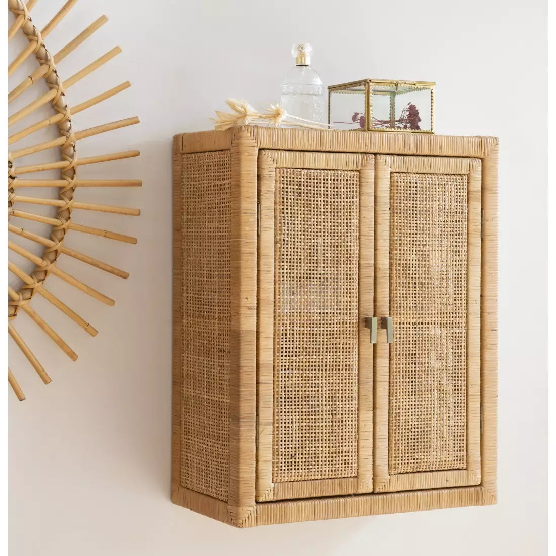 SAIGON RATTAN FLET VÆGSKAB | KOK MAISON