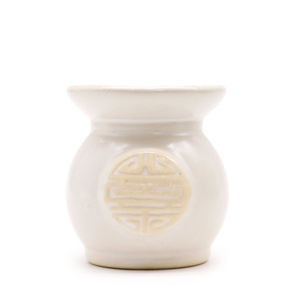 Yin Yang oliebrænder sæt (6 stk) – terracotta duftlamper