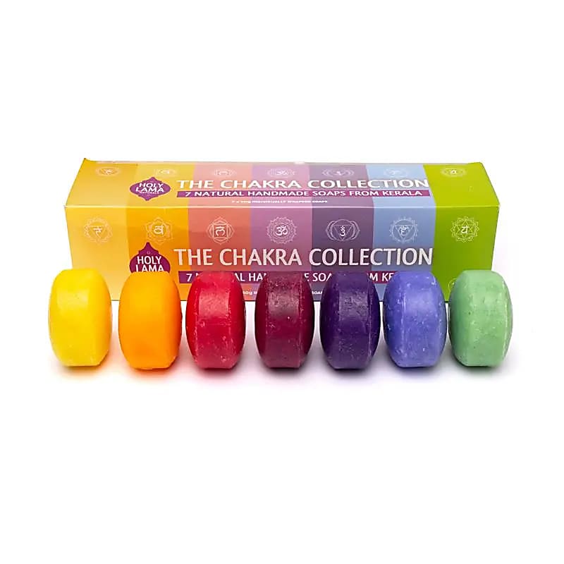 Ayurvedisk Chakra Sæbe - 7 varianter &amp; gavesæt fra Holy Lama