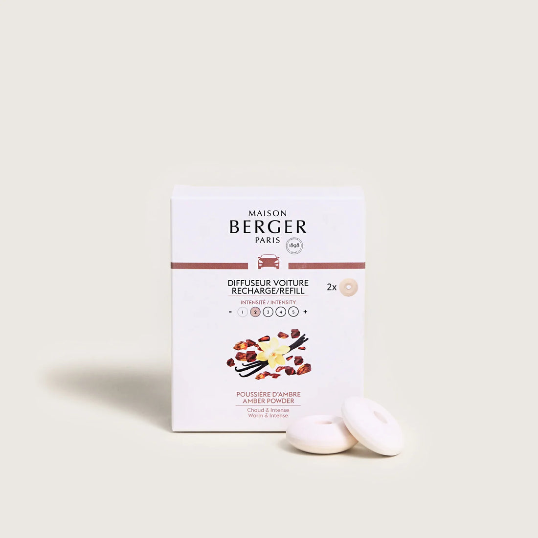 Maison Berger refill - Amber Powder | Duft til Maison Berger bil luftfrisker