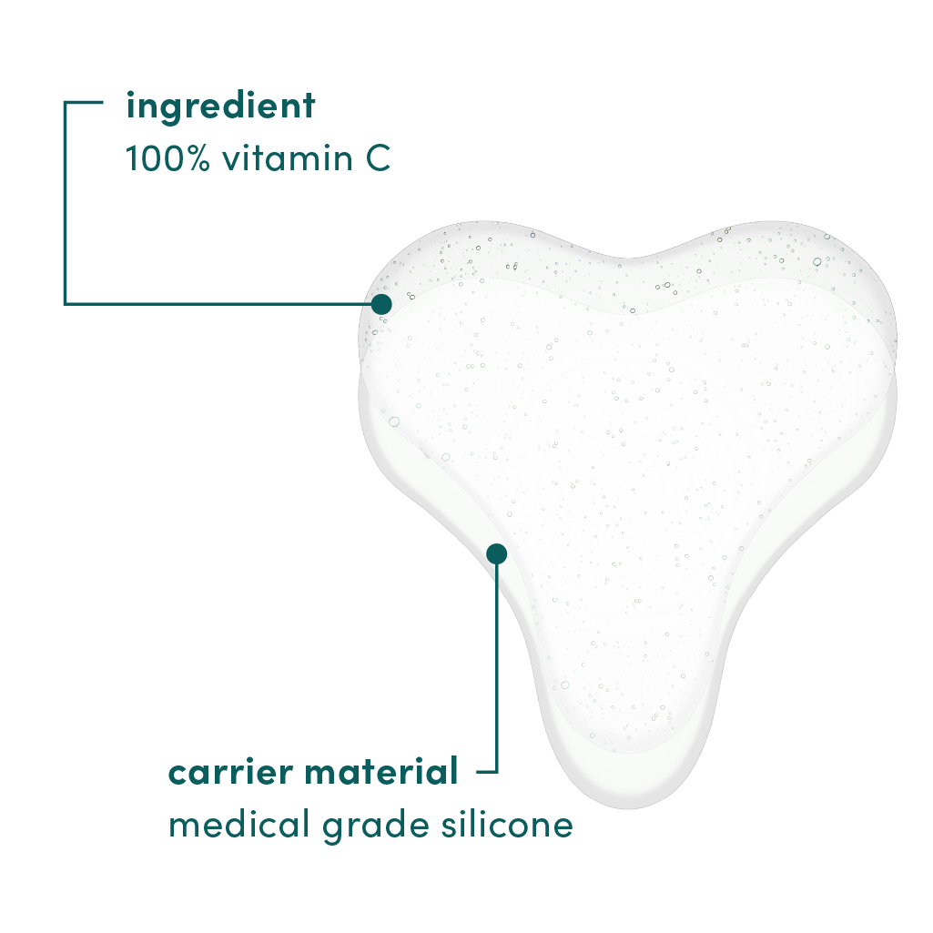 Apricot - Décolleté maske med c-vitamin | Genanvendelig silikonemaske