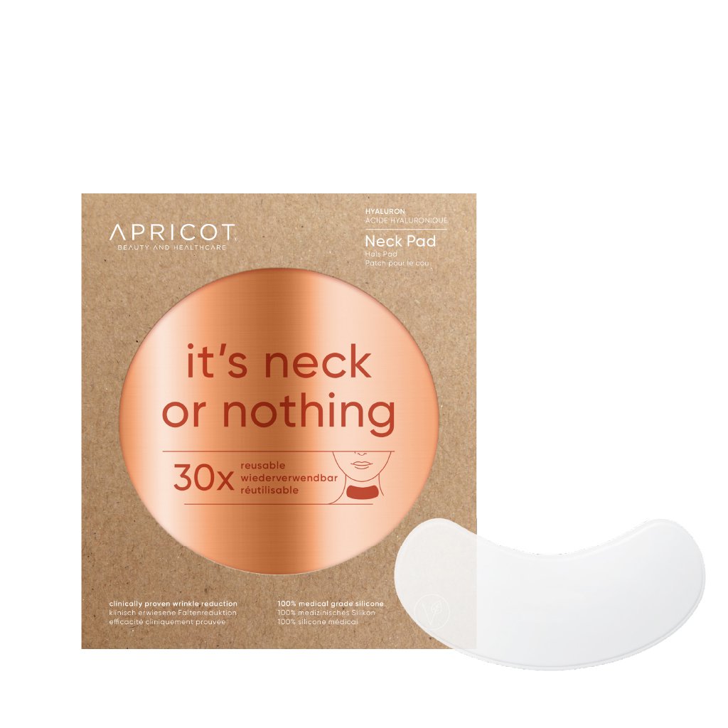 Apricot halsmaske med hyaluron “It`s neck or nothing” - genanvendelig silikonemaske