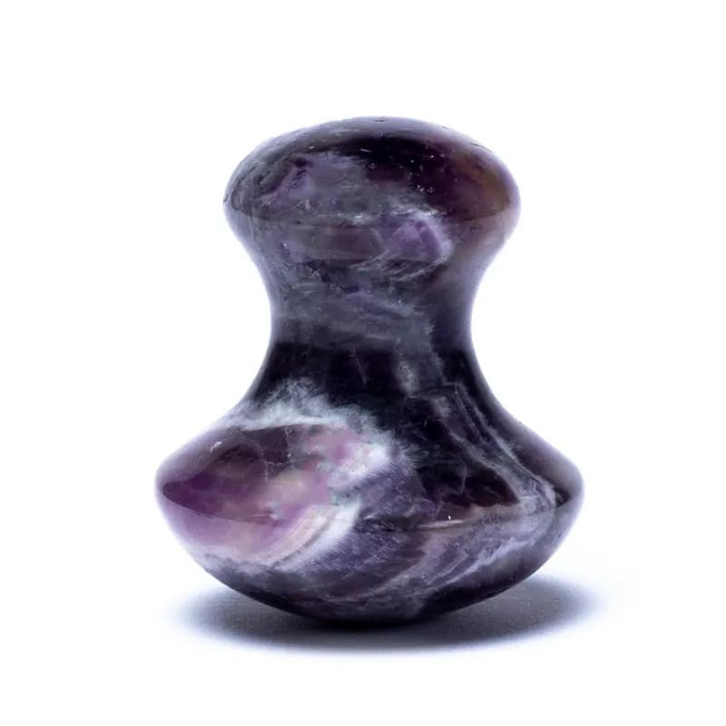 Gua Sha Mushroom Bjergkrystal, Rosenkvarts &amp; Ametyst | Ansigtsmassage