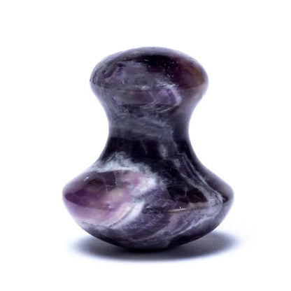 Gua Sha Mushroom Bjergkrystal, Rosenkvarts &amp; Ametyst | Ansigtsmassage