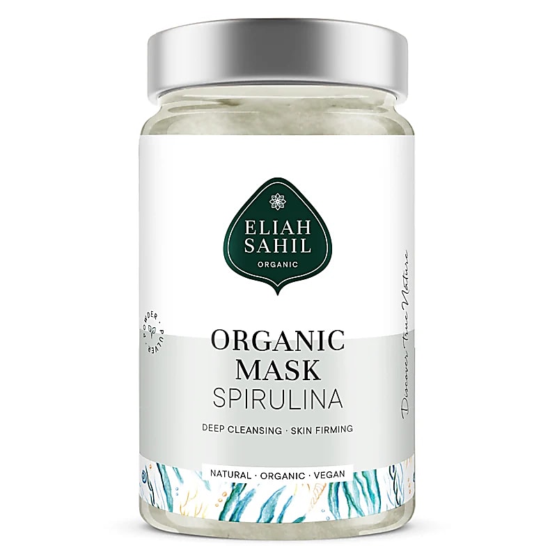 Ansigtsmaske med spirulina