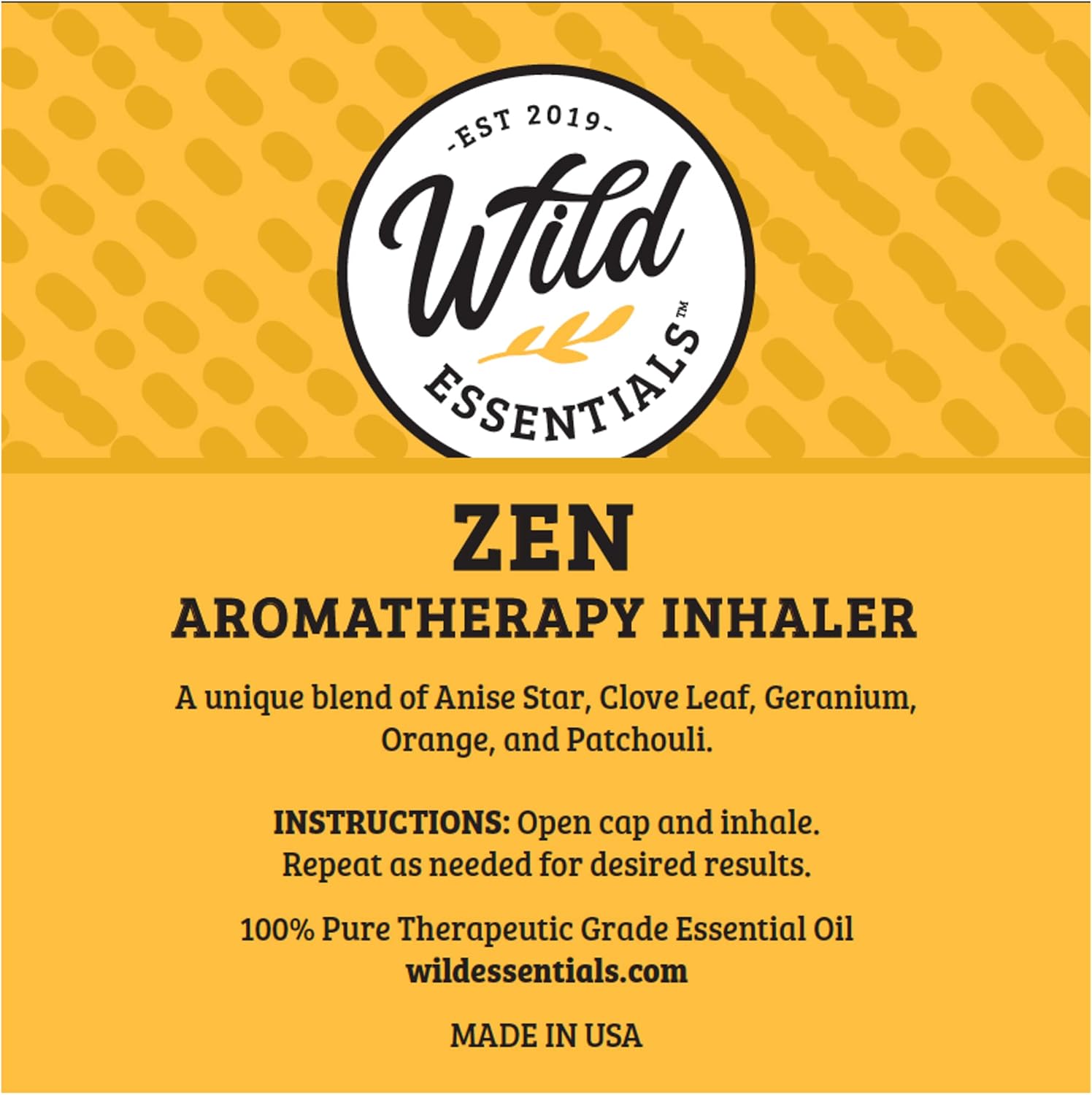 Naturlig ro &amp;amp; stresslindring – Zen næseinhalator med 100 % æteriske olier.