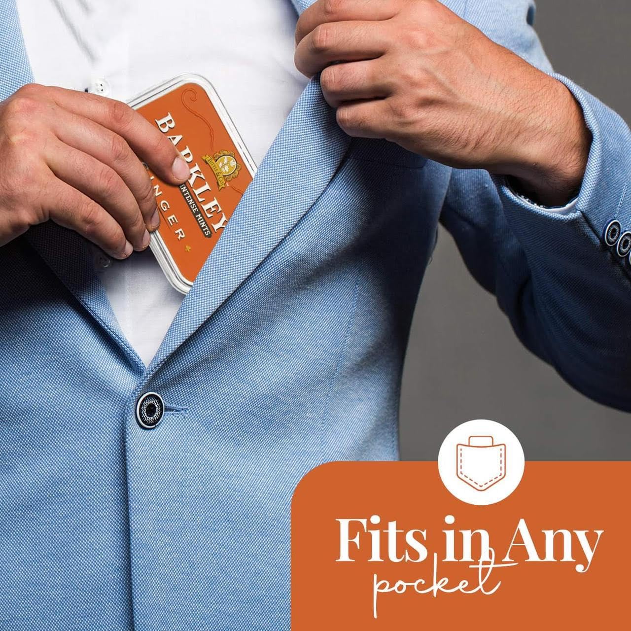 Barkleys Mint Ginger – frisk, intens og krydret mint i smuk retro æske. Vegansk og naturlig friskhed med langvarig effekt.