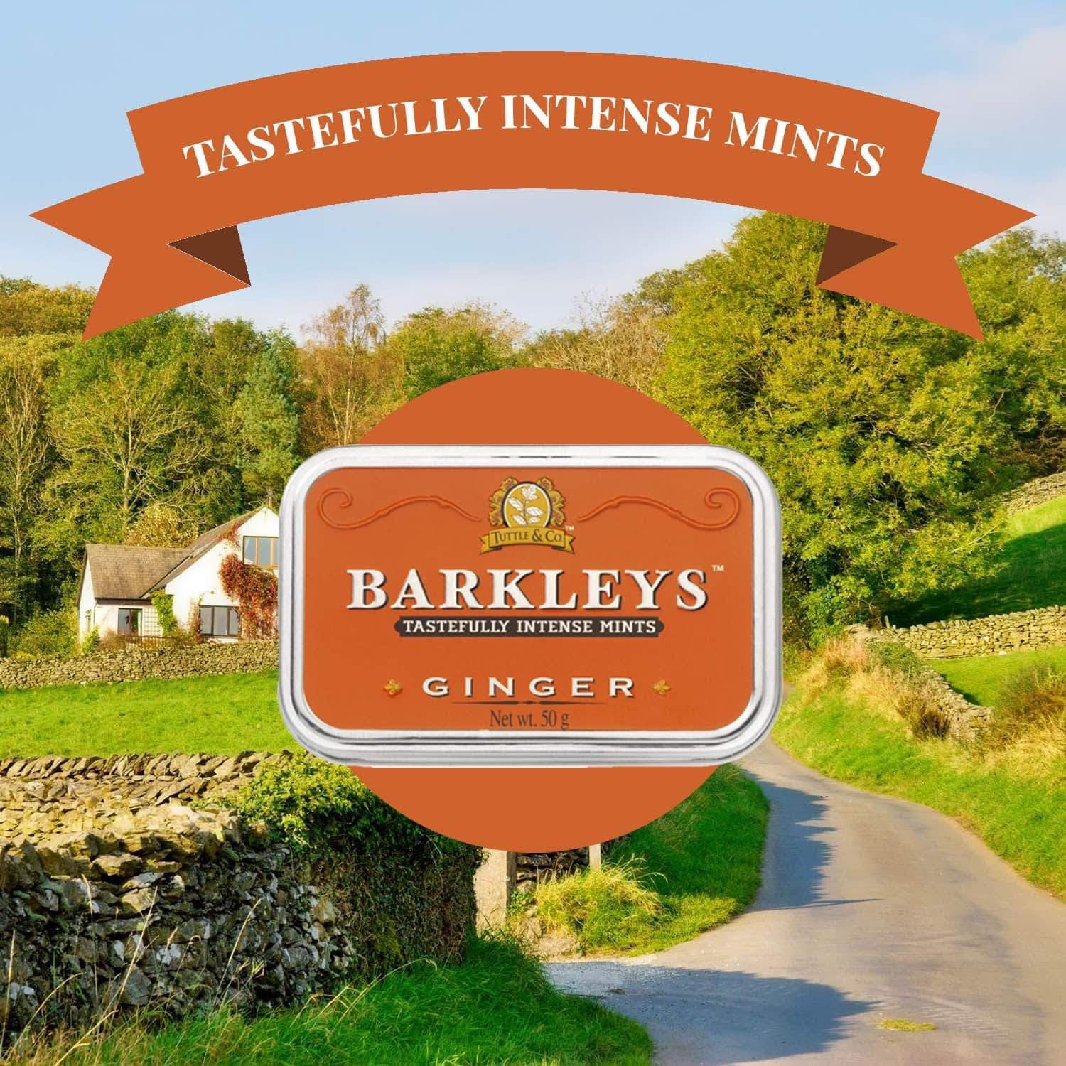 Barkleys Mint Ginger – frisk, intens og krydret mint i smuk retro æske. Vegansk og naturlig friskhed med langvarig effekt.