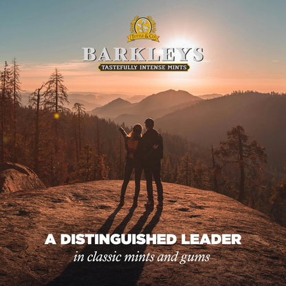 Barkleys Sugar Free Gum – naturlig sukkerfri tyggegummi med Xylitol i retro æske. Vælg mellem Peppermint, Spearmint eller Cinnamon.