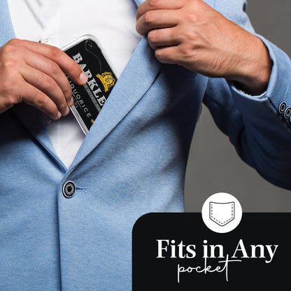 Barkleys Mint Lakrids Pastiller – frisk mint møder sød lakrids i smuk retro æske. Vegansk, naturlig og tastefully intense.