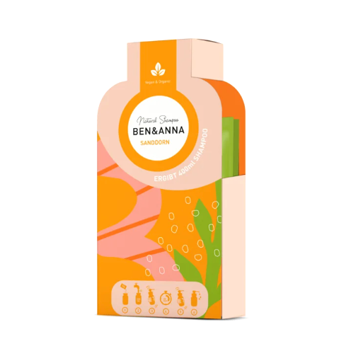 Ben & Anna shampoo flakes med bukkehorn | naturlig, allergivenlig & skånsom til sensitiv hovedbund