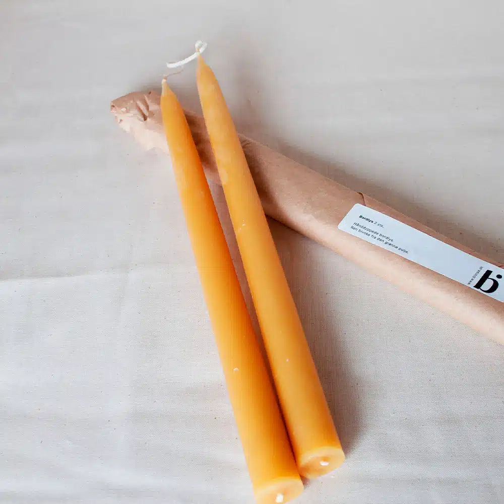 Bistad bivokslys – 100 % Dansk bivoks | Håndlavede, naturlige & bæredygtige (2 stk)