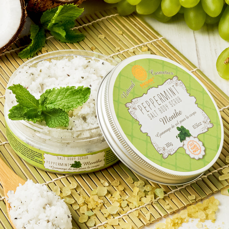Body Scrub | Vælg mellem sukker- &amp; salt kropspeeling