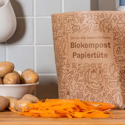 Gør sorteringen af bioaffald nemmere – med komposterbare papirposer