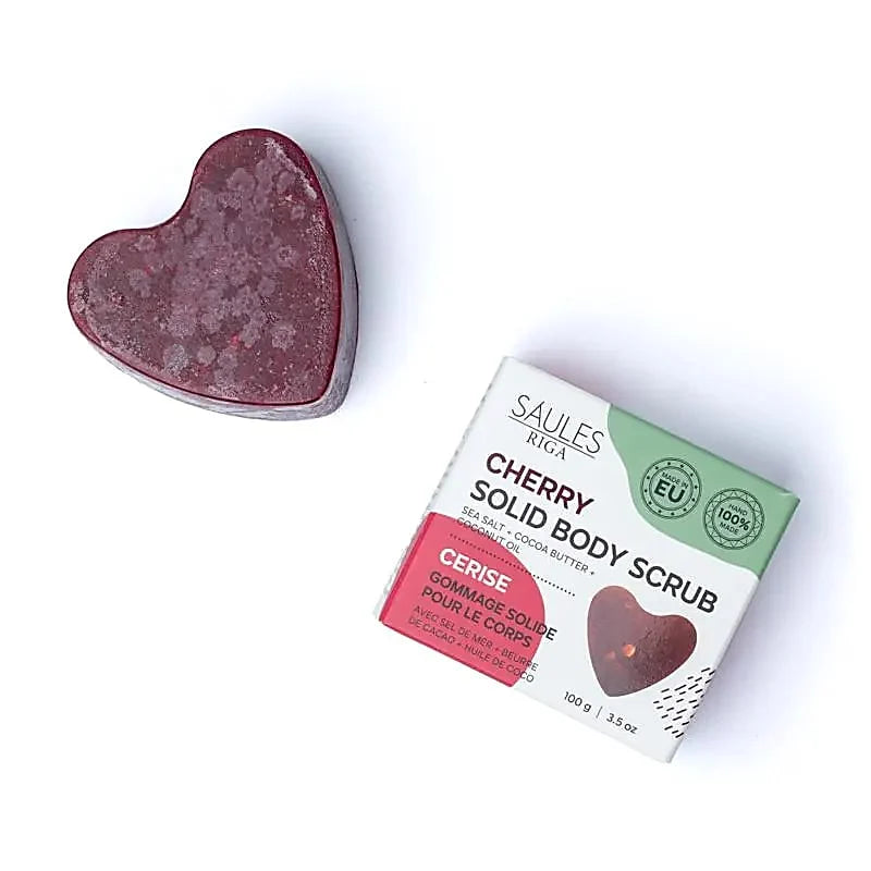 Body Scrub bar fra Saules Riga kirsebær