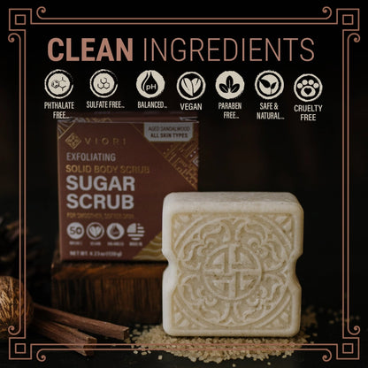 Body Wash, Sugar Scrub &amp; Body Butter Bar