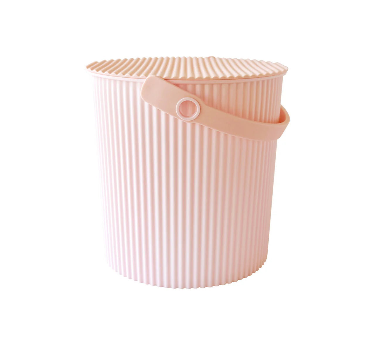 OMNIOUTIL Spand med låg – Prisvindende japansk design i Pastel peach pink