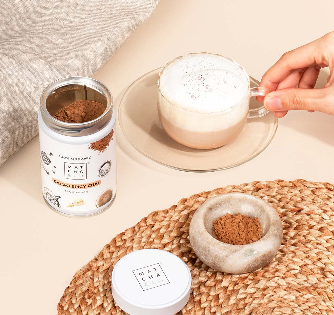 Økologisk Cacao Spicy Chai | Kakao &amp; chai blend med varmende krydderier