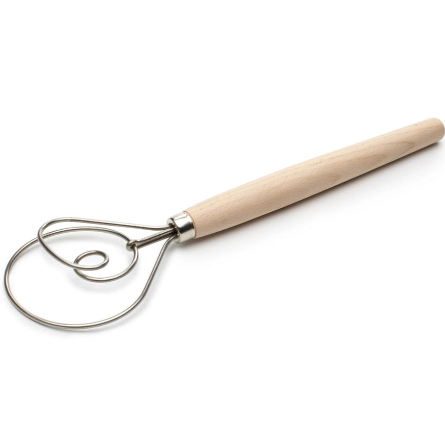 Danish Dough Whisk – Klassisk dansk dejrører | Effektiv til brøddej, kagedej & fars