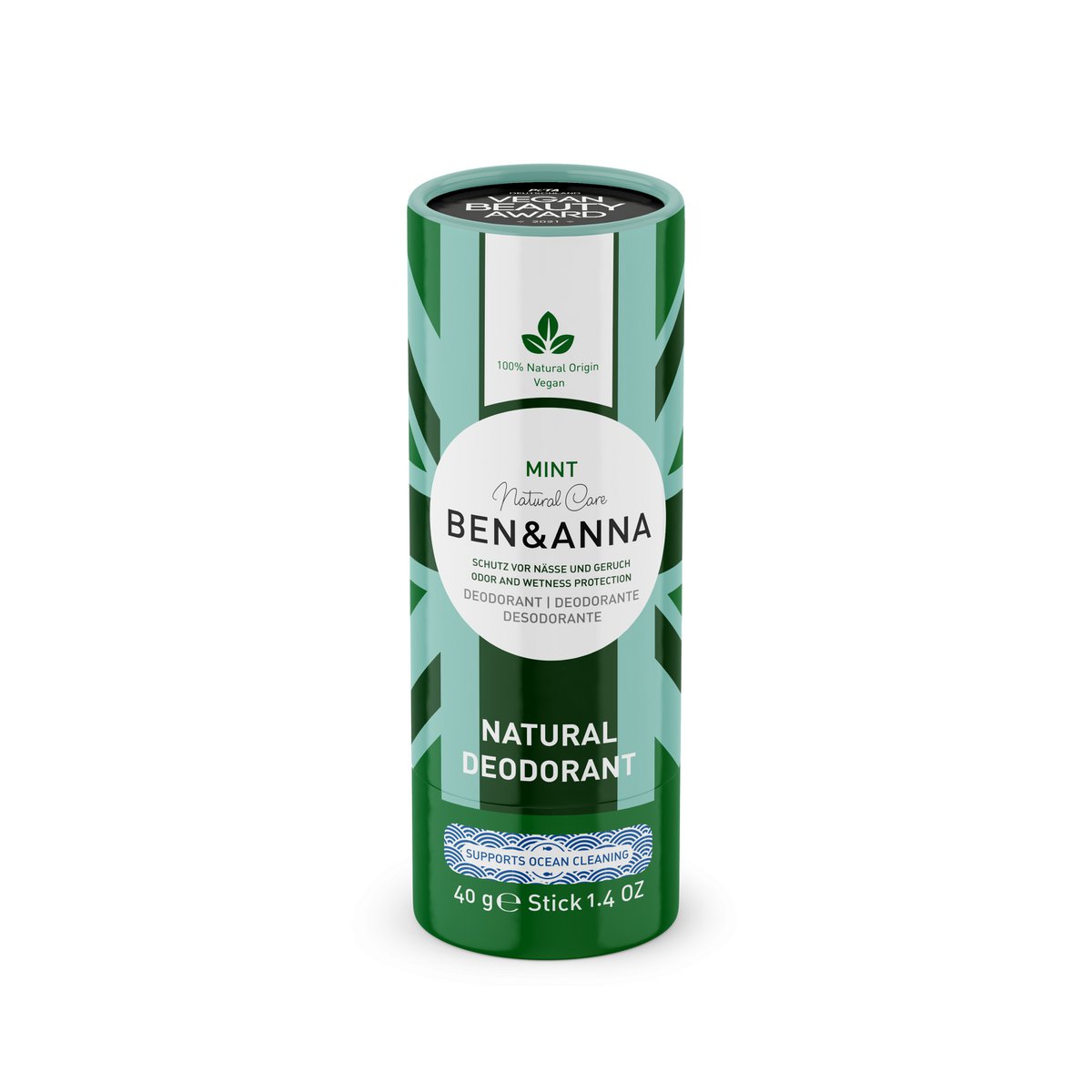 Ben &amp; Anna Deodorant Stick kombinerer effektiv beskyttelse mod svedlugt med 100 % naturlige ingredienser, plejende sheasmør og seks skønne duftvarianter. 