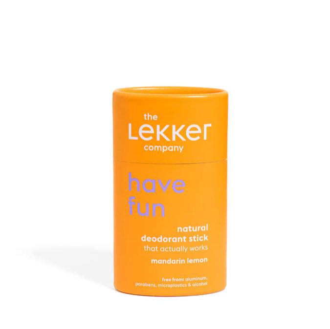 Lekker Naturlig deodorant stick | Mandarin & citron – Vegansk & Aluminiumfri