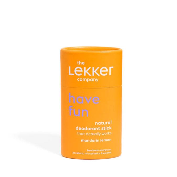 THE LEKKER COMPANY - NATURLIG DEODORANT STICK - HAVE FUN - MANDARIN &amp; CITRON