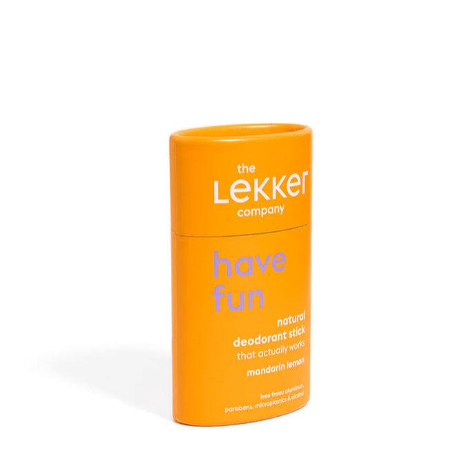 THE LEKKER COMPANY - NATURLIG DEODORANT STICK - HAVE FUN - MANDARIN &amp; CITRON