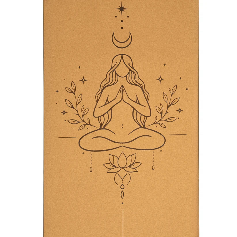Kork Yogamåtte | Lotus eller Divine Feminine