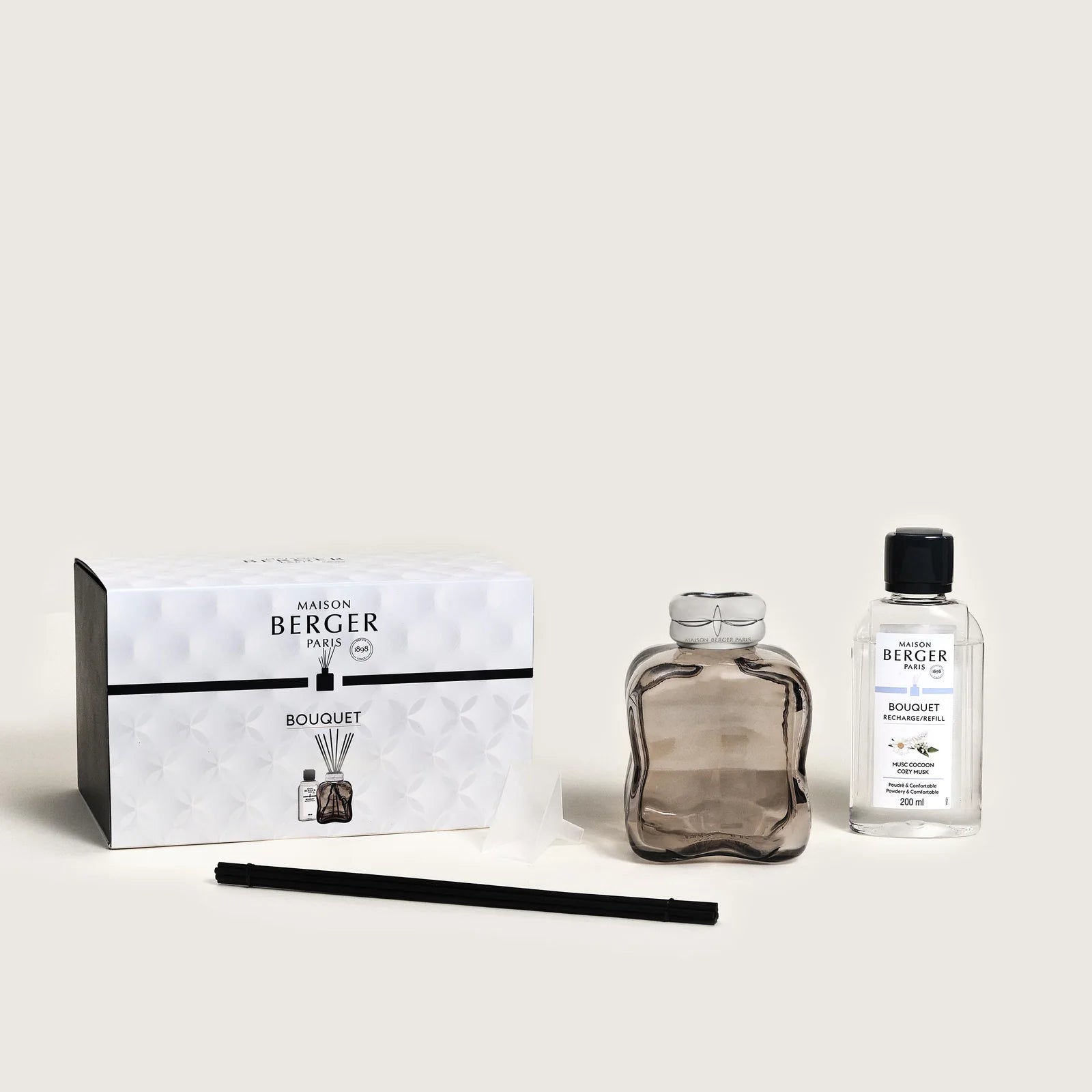 Maison Berger duftpinde med Cosy Musk | Cosy Marron flakon