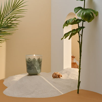Duftlys med bananblomst, kokos og jasmin - Home &amp; Garden, dekor, duftlys