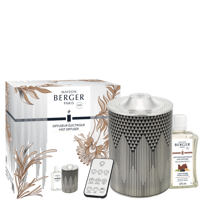 Maison Berger Aroma Diffuser Evanescence | Komplet sæt med Mystic Leather
