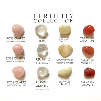 Fertility krystalkit med forskellige sten